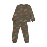 Pyjama mit Baggerprint von Minymo