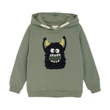 Hoodie/Kapuzenpullover mit Monsteraufdruck von Minymo