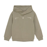 Hoodie mit Backprint in Desert Olive von Daily Seven