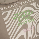 Hoodie mit Backprint in Desert Olive von Daily Seven