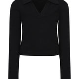 Langarmshirt "Wicky Blouse" schwarz von GRUNT