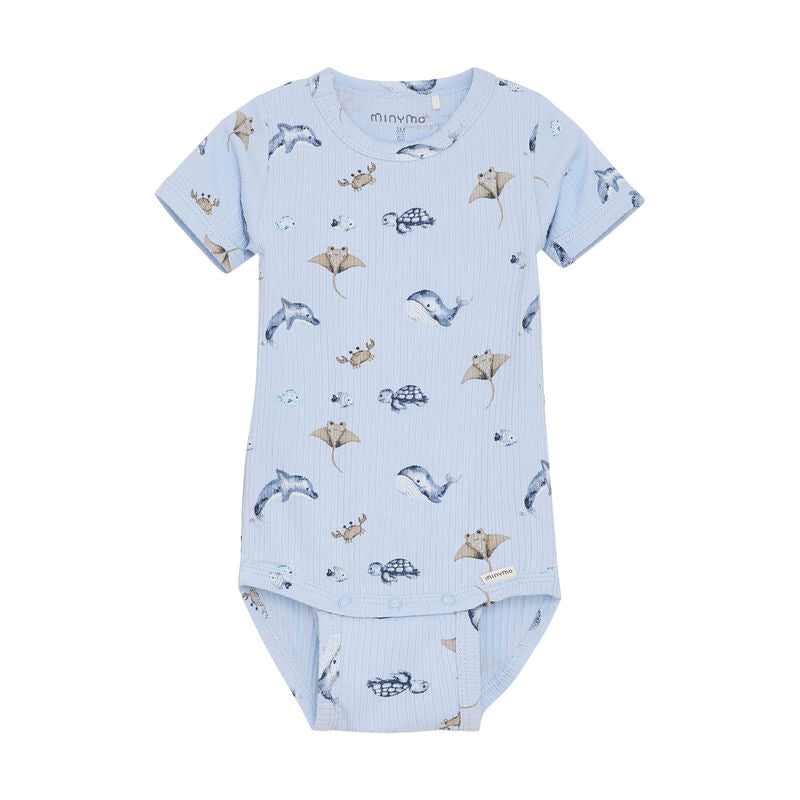 Kurzarmbody "Meer" von Minymo