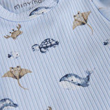Kurzarmbody "Meer" von Minymo