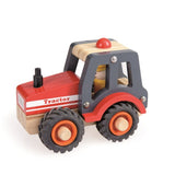 Robuster Holz-Traktor mit Gummireifen von Egmont Toys